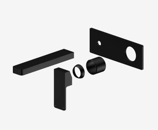 Celia Wall Basin/Bath Mixer Trim Kits Only Matte Black