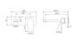 Celia Wall Basin/Bath Mixer Trim Kits Only Matte Black