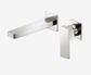 Celia Wall Basin/Bath Mixer Separate Back Plate Brushed Nickel