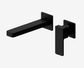 Celia Wall Basin/Bath Mixer Separate Back Plate Matte Black