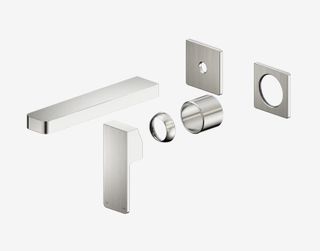 Celia Wall Basin/Bath Mixer Separate Back Plate Trim Kits Only Brushed Nickel