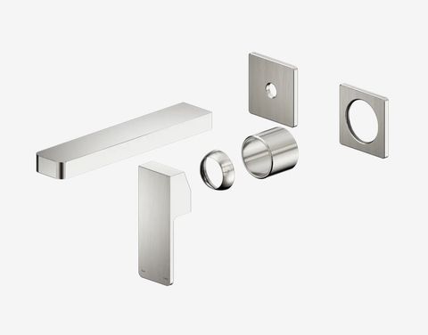 Celia Wall Basin/Bath Mixer Separate Back Plate Trim Kits Only Brushed Nickel