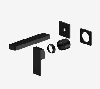 Celia Wall Basin/Bath Mixer Separate Back Plate Trim Kits Only Matte Black