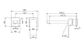Celia Wall Basin/Bath Mixer Separate Back Plate Trim Kits Only Matte Black