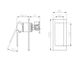 Celia Shower Mixer Rectangular Backplate Brushed Nickel