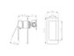 Celia Shower Mixer Rectangular Backplate Chrome