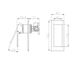 Celia Shower Mixer Rectangular Backplate Matte Black