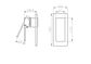 Celia Shower Mixer Rectangular Backplate Trim Kits Only Brushed Nickel