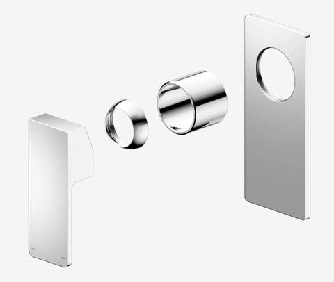 Celia Shower Mixer Rectangular Backplate Trim Kits Only Chrome