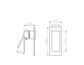 Celia Shower Mixer Rectangular Backplate Trim Kits Only Chrome
