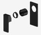 Celia Shower Mixer Rectangular Backplate Trim Kits Only Matte Black