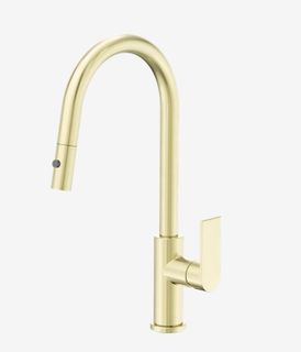 Bianca Pull Out Sink Mixer With Vegie Spray Function Brushed Gold