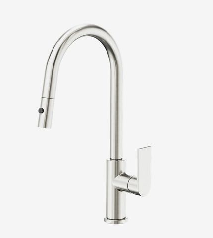 Bianca Pull Out Sink Mixer With Vegie Spray Function Brushed Nickel