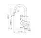 Bianca Pull Out Sink Mixer With Vegie Spray Function Chrome
