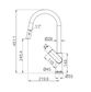 Bianca Pull Out Sink Mixer With Vegie Spray Function Gun Metal