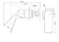 Bianca Care Shower Mixer 60mm Plate Brushed Bronze