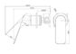 Bianca Care Shower Mixer 60mm Plate Gun Metal