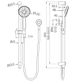 Dolce II Rail Shower Chrome