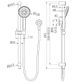 Dolce II Rail Shower Gun Metal
