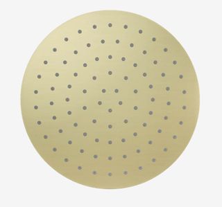 250mm Round Metal Shower Head II Brushed Gold