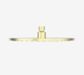 250mm Round Metal Shower Head II Brushed Gold