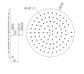 250mm Round Metal Shower Head II Brushed Gold