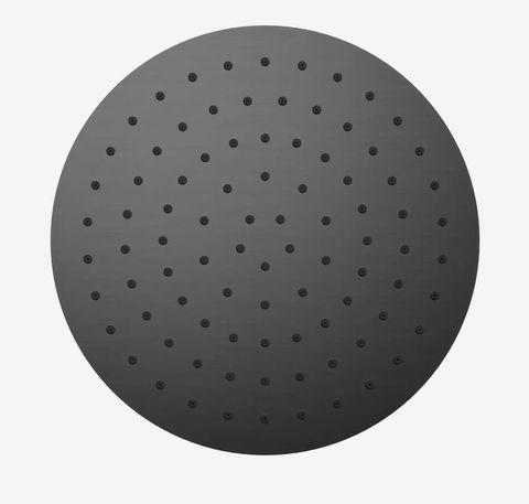 250mm Round Metal Shower Head II Gun Metal