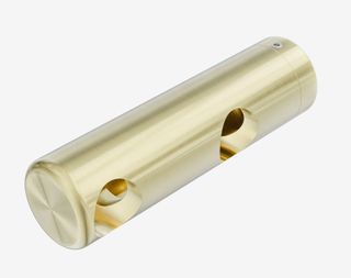 Mecca Care Make Your Own 25mm Grab Rail Double Towel Bracket Left Brushed Gold