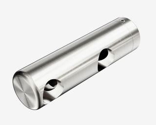 Mecca Care Make Your Own 25mm Grab Rail Double Towel Bracket Left Brushed Nickel