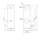 Mecca Care Make Your Own 25mm Grab Rail Double Towel Bracket Left Brushed Bronze