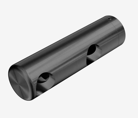 Mecca Care Make Your Own 25mm Grab Rail Double Towel Bracket Left Gun Metal