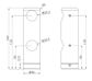 Mecca Care Make Your Own 25mm Grab Rail Double Towel Bracket Right Brushed Gold