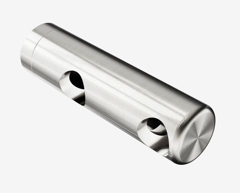 Mecca Care Make Your Own 25mm Grab Rail Double Towel Bracket Right Brushed Nicke