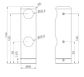 Mecca Care Make Your Own 25mm Grab Rail Double Towel Bracket Right Brushed Nicke