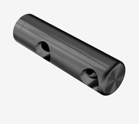 Mecca Care Make Your Own 25mm Grab Rail Double Towel Bracket Right Gun Metal