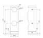 Mecca Care Make Your Own 25mm Grab Rail Double Towel Bracket Right Gun Metal