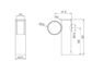 Mecca Care Make Your Own 32mm Hand Rail Undermount Mid Bracket Brushed Bronze