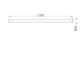 Mecca Care Make Your Own 32mm Diameter Grab or Hand Rail 1200mm Length Brushed N