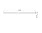 Mecca Care Make Your Own 25mm Diameter Grab Rail 1200mm Length Brushed Gold