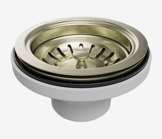 Kitchen Sink Basket Waste Aged Brass
