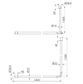 Mecca Care Curtain Rail 1200x1200mm 90 Degree Brushed Gold