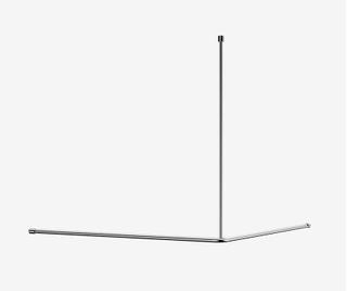 Mecca Care Curtain Rail 1200x1200mm 90 Degree Chrome