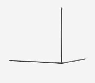 Mecca Care Curtain Rail 1200x1200mm 90 Degree Gun Metal