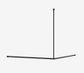 Mecca Care Curtain Rail 1200x1200mm 90 Degree Matte Black