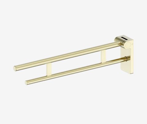 Mecca Care Foldable Toilet Support Arm Brushed Gold