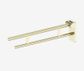 Mecca Care Foldable Toilet Support Arm Brushed Gold