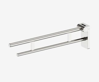 Mecca Care Foldable Toilet Support Arm Brushed Nickel
