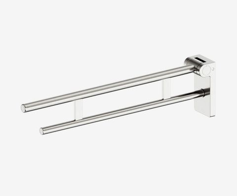 Mecca Care Foldable Toilet Support Arm Brushed Nickel