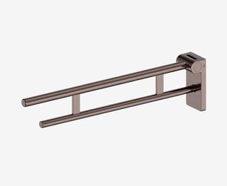 Mecca Care Foldable Toilet Support Arm Brushed Bronze