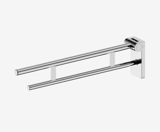 Mecca Care Foldable Toilet Support Arm Chrome